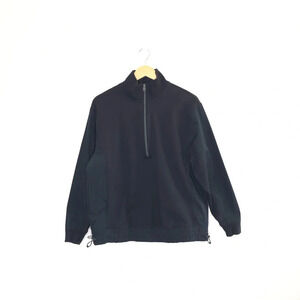 Athleta Mens Black Quarter Zip Pullover Sweater Jacket Medium